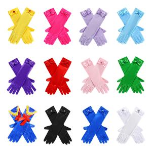 디즈니 공주 장갑 활 진주 장갑 코스프레 어린이 드레스 액세서리