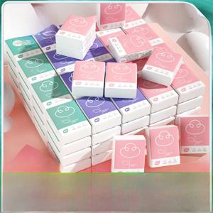 휴대용 손수건 종이 티슈 소형 팩 끈이 달린 저렴한 휴대용 위생 종이 타월 삼중층 무향