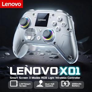 Lenovo X01 1.44 인치 스마트 스크린 무선 컨트롤러 스위치 용 3 가지 모드 PS4 IOS 안드로이드 PC TV 프로그래밍 가능한 뒤로 버튼 게임 패드