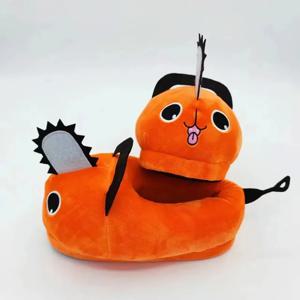 여성용 겨울용 따뜻한 털 슬리퍼, 만화 캐릭터 플러시 소재, 미끄럼 방지 밑창, 실내용 여성용 푹신하고 귀여운 하우스 슈즈