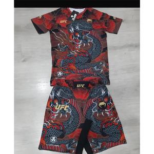 UFC 최고의 파이터 알렉산드르 판토자 컴뱃 파이팅 이벤트 티셔츠 반바지 남성용 통기성 저지 레슬링 러닝 땀 흡수 세트