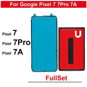 Google Pixel 7 Pro 7A 7Pro 후면 스티커 및 LCD 화면 디스플레이 접착 전면 테이프 접착제 1개