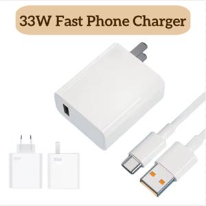 33W USB 고속 충전기 타입 C 충전기 아이폰 14 15 삼성 샤오미 범용 휴대폰 EU/US 플러그 전원 어댑터