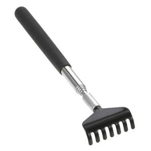 텔레스코픽 백 Scratcher 긁는 Backscratcher 마사지 금속 스테인레스 스틸 도구 운반 가방