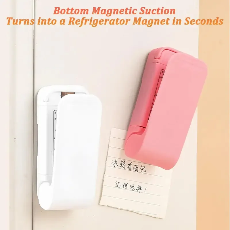 1pc 주방 휴대용 스낵 실러, 신선도를 위한 비닐 봉투 실러, 사용하기 쉬운 주방 가제, 휴대용 실러 포장