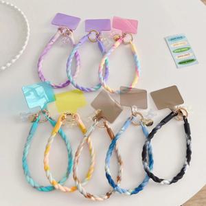 1개 발광 곰돌이 폰 스트랩 랜야드 귀여운 펜던트 실리콘 스타일리시 스트랩 롱 스포츠 랜야드 아이폰 휴대폰용