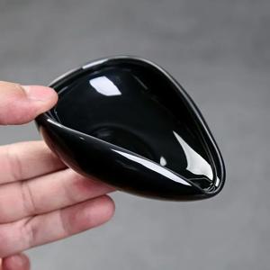 커피 콩 측정 컵 세라믹 무게 트레이 커피 파우더 복용량 트레이 홈 카페에 적합 간단한 커피 트레이 액세서리