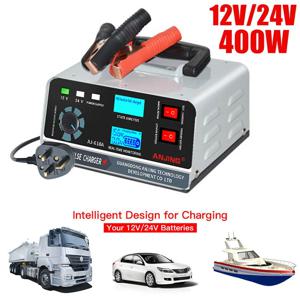 자동차 400W 40A 스마트 배터리 충전기 12V/24V 자동차 배터리 충전기 자동차 트럭 보트 오토바이에 대 한 세류 스마트 펄스 수리