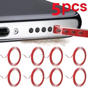 5/1Pcs 휴대 전화 구멍 먼지 제거 접착제 다기능 방진 테이프 스티커 iPhone 용 핸드폰 수신기 청소 도구