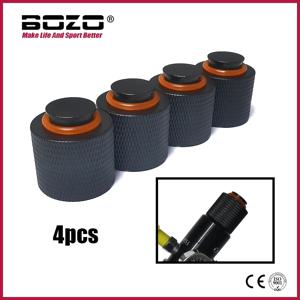 Co2 실린더 HPA 탱크 조절기 밸브 스레드 보호기 커버 4pcs Alumium Black Aceessories