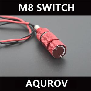 알루미늄 M8 ROV 방수 전원 스위치 OpenROV 회전식 온오프 DIY 키트 300m 깊이 원격 조작 차량