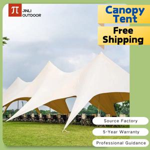 싱글 더블 폴 스타 캐노피 텐트, 두꺼운 문어 캐노피, 900D 옥스포드 천 모양, 스트레치 캐노피, 야외 피크 스타쉐이드 텐트