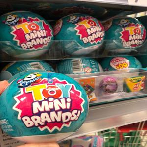 5 서프라이즈 미니 브랜드 시리즈 1 by ZURU 미스터리 리얼 미니어처 소장 장난감 캡슐 애니메이션 피규어 장난감 생일 서프라이즈 선물