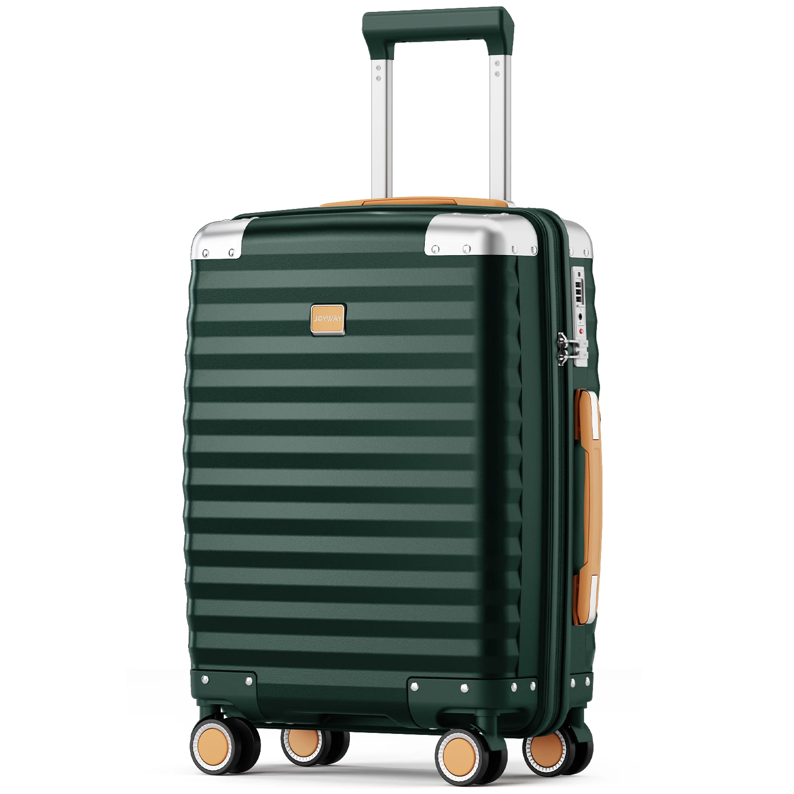 조이웨이 기내용 캐리어, 회전 바퀴 포함, 20인치 경량 하드 쉘 기내용 여행 가방 (TSA 잠금 장치 포함)