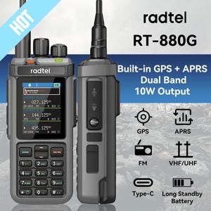 Radtel RT-880G 10w APRS+GPS 햄 라디오 (크로스 밴드 리피터, 단파 HF SSB CB 무전기, AM USB LSB CW 1024 채널 지원)
