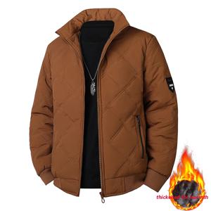 남성 겨울 인조 양모 코튼 코트 두꺼운 코튼 코트 따뜻하고 캐주얼한 다용도 루즈핏 오버사이즈 스탠드 카라 재킷