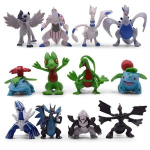 포켓몬 레쿠자 피규어 장난감 미아우스 루카리오 꼬부기 뮤츠 리자몽 액션 피규어 그라운드 메가 리자몽 스태츄 인형 선물