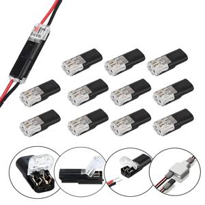 20/30/50 Pcs 2핀 2방향 컴팩트 와이어 터미널 와이어 스트리핑 필요 없음 와이어 커넥터 퀵 스플라이스 와이어 배선 커넥터