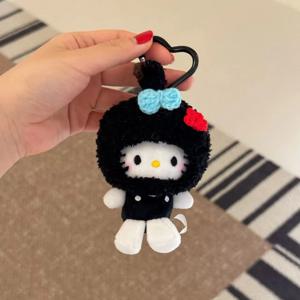 귀여운 산리오 헬로키티 가방 펜던트 플러시 인형 키체인 인형 장식품 인형 키체인 선물