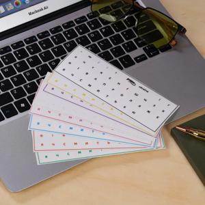 【우크라이나어】텍스트가 있는 필오프 스티커, 데스크탑 및 노트북 컴퓨터용 키보드 스티커, 노트북 키 스티커, 단일 스티커, 범용 투명 측면 각인 스티커