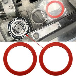 2X 엔진 오일 필러 캡 씰 가스켓 11121715318 BMW 1 2 3 4 5 6 7 시리즈 M3 M4 M5 M6 X3 X5 X6 Z4 E46 E90 E60 F01 F10 F30용