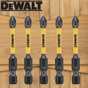 DEWALT 기존 PH2 57MM 비트 충격 유형 고속 강철 전원 드라이브 도구 액세서리 비트 5PCS