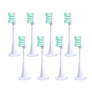 XIAOMI MIJIA T300/500 교체 용 브러시 헤드 용 6/8PCS 소닉 전동 칫솔 진공 듀폰 소프트 브리 슬 적합한 노즐