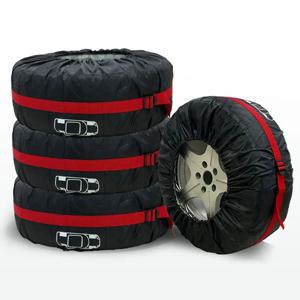 1/4개 자동차 스페어 타이어 커버 휠 보호 야외 모험 트레일러 여행용 13-18인치, 19-23인치 타이어 커버 스페어 타이어 커버