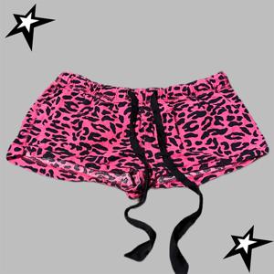 Y2K 반바지 하라주쿠 레오파드 프린트 여성 락 고딕 레트로 바지 힙합 streetwear 스파이스 걸스 핫 바지 펑크 섹시한 바지