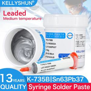 KELLYSHUN 솔더 페이스트, 납 주사기 용접 페이스트, BGA LED SMD 납땜용 은 Sn63 전자 주석 페이스트 포함