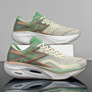 탄소 플레이트 마라톤 남성 스포츠 운동화 에어 쿠션 경량 여성 운동 체육관 운동화 하이킹 조깅 신발