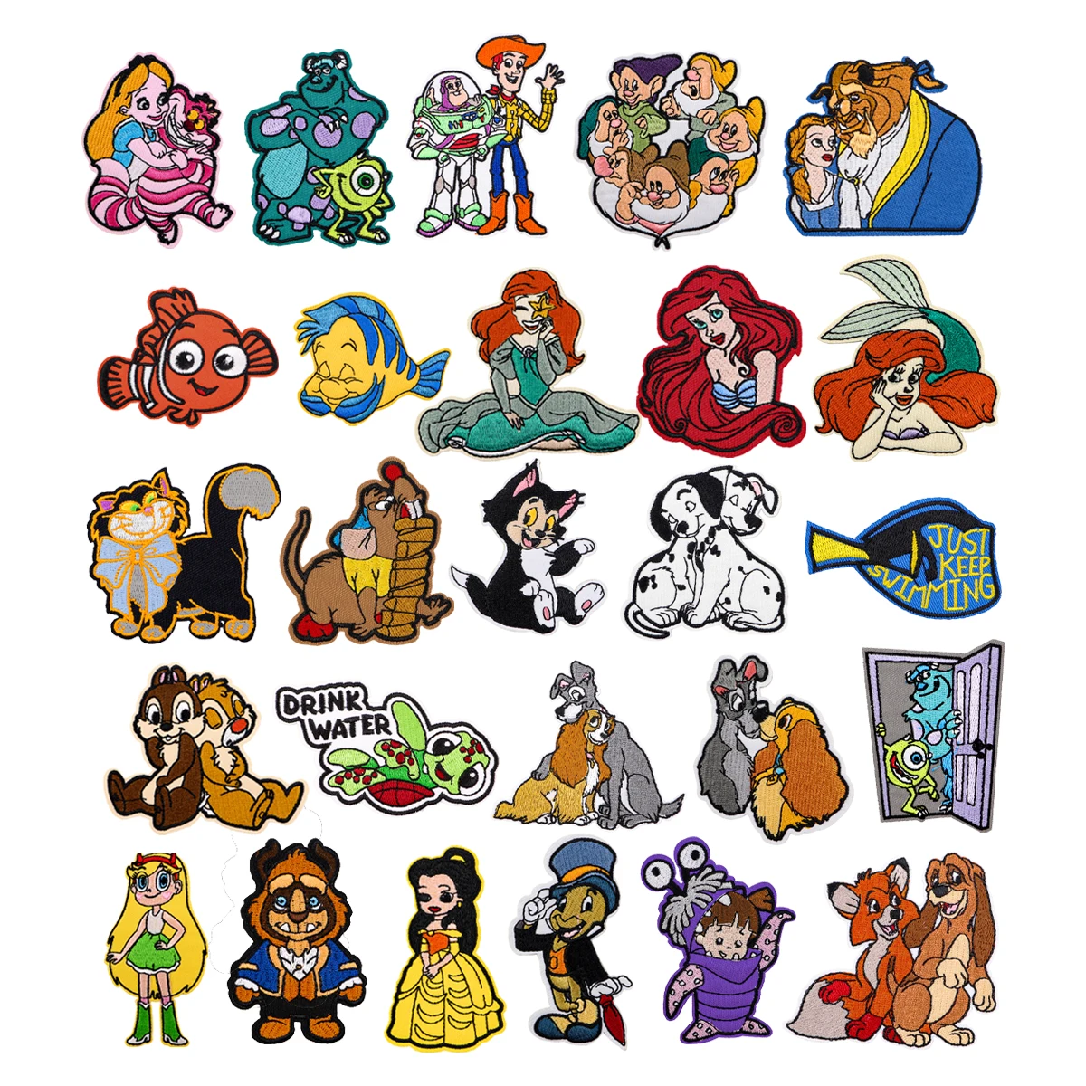 클래식 애니메이션 피규어 의류 자켓에 대한 수 놓은 패치 만화 패치 DIY 아이언 패치 Applique 액세서리 스티커