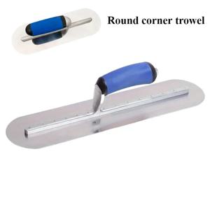 가정용 개선 스테인레스 스틸 플라스틱 손잡이 원형 모양 모터 퍼티 나이프 콘크리트 마감 삽 핸드 플라스틱
