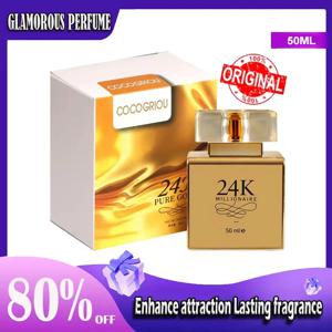 새로운 24K 골드 여성 향수, 지속적인 향기, 동남아시아 독점 수출용 향수 50ML, 향수 데오도란트