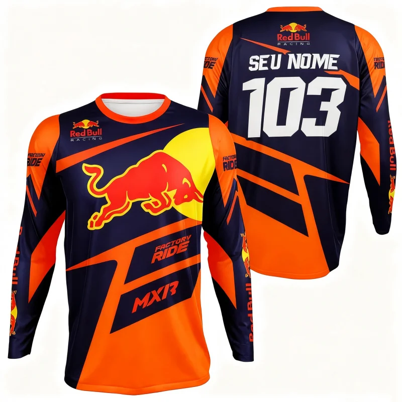 레드불 레이싱 남성용 긴팔 티셔츠 새로운 캐주얼 티셔츠 봄, 가을 스포츠 성인 의류상의