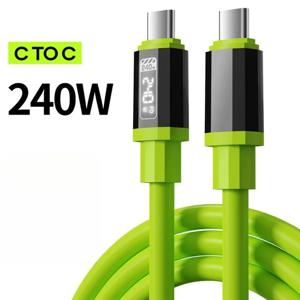 240W 고속 충전 USB to USB-C 폰 데이터 케이블 타입 C to 타입 C 충전기 아이폰 샤오미 화웨이 휴대폰 액세서리용