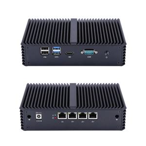 Qotom 미니 PC Q300G4-S05 코어 i3 i5 i7, 4기가비트 이더넷 NIC AES-NI 방화벽 라우터 컴퓨터 포함