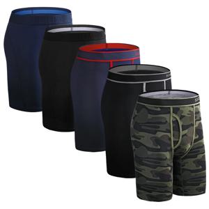 5Pcs 세트 복서 남자 팬티 남성 코튼 남성 팬티 속옷 남자 Boxershorts Homme 고품질 Underware 반바지 Calson