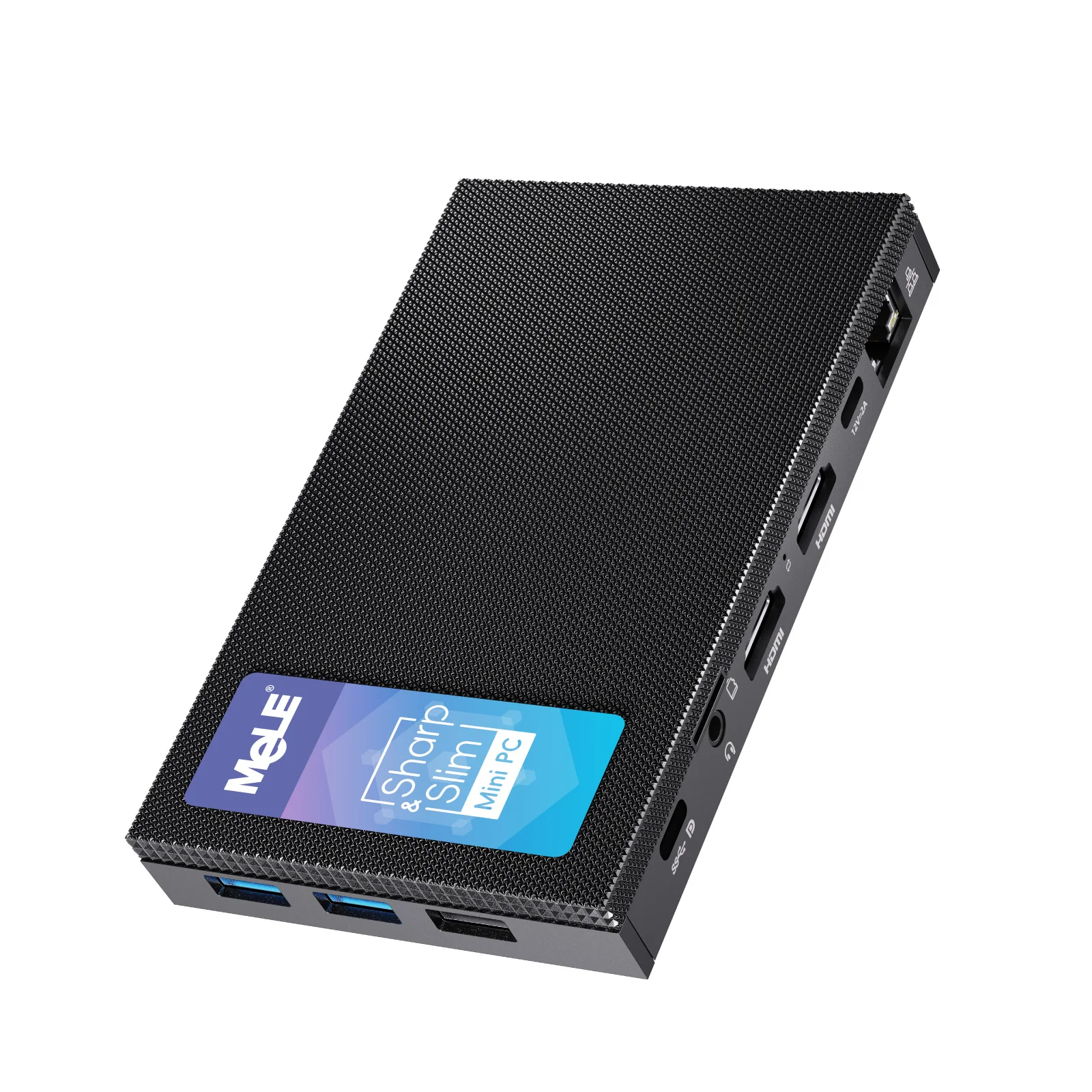 MeLE 미니 PC Quieter 4C N100, 팬리스 PC, 8GB 메모리, 128GB 스토리지, 2.4/5G Wi-Fi, 전 기능 USB-C, 4K 트리플 디스플레이 데스크탑