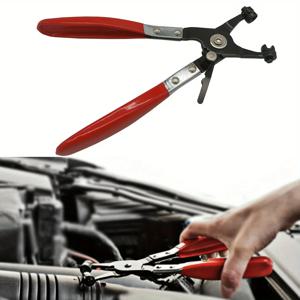 자동차 튜브 클램프 롱 호스 클램프 플라이어 스트레이트 스로트 튜브 번들 클램프 제거 도구 스트레이트 스무스 핸들 플라이어 1개