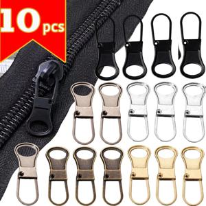 재사용 가능한 슬라이더 지퍼 의류 가방, 금속 지퍼 풀러 액세서리, 수하물 코트 수리, 실용적인 바느질 공예, 10 개