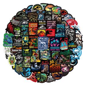 50/75 개/갑 쥬라기 공원 공룡 동물 낙서 스티커 가구 DIY 의자 장난감 자동차 트렁크 컴퓨터 오토바이