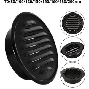 스테인레스 스틸 70-200mm 외벽 공기 배출구 환기 그릴 원형 덕트 캡 공기 환기 커버 구멍 플러그 환기 시스템