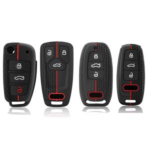자동차 키 케이스 커버 아우디 A1 A2 A3 A4 A5 A6 A7 A8 Q1 Q2 Q3 Q4 Q5 Q6 Q7 S3 S4 S5 S6 RS3 RS4 RS5 RS6 TT 키 보호기 자동 Fob