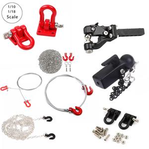 RC 트레일러 장식 견인 후크 금속 액세서리 업그레이드 1:10 RC 크롤러 자동차 Redcat Gen8 VS4-10 Axial SCX10 90046 AXI03007