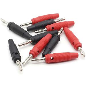 10Pcs 32A 4mm 고전류 바나나 플러그 고전류 나사 유형 4mm 바나나 플러그 남성 스택형 커넥터 스피커 케이블 어댑터