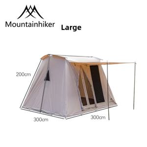 Windows 텐트가있는 Mountainhiker 야외 가구 4/6 인용 캠핑 가족 텐트를위한 방수 방풍 Uv 차양 캐노피