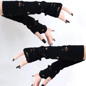 2025 고딕 펑크 펀치 글러브 여성용 스파이시 걸스 Y2K 패션 할로윈 슬리브 손목 보호대 핸드 암 워머 액세서리