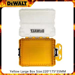 디월트 노란색 대형 케이스 부품 보관함 휴대용 적층형 내구성 모듈 하드 쉘 방진 보관 도구 액세서리