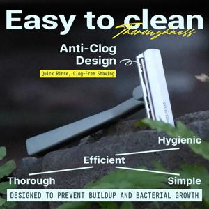 컬러램 메탈 안전 면도기 남성용 수동 면도기 싱글 엣지 쉐이버 헤어 면도용 아연 합금 30개 블레이드 포함